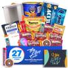 College Student Finals Crate (18 Piece Care Package) K-Cups, Candy, Snacks, Popcorn, Mac & Cheese, Sticky Notes, Travel Mug & More - My College Crate view 1