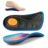 High Arch Support Insoles, 3/4 Orthotics Shoe Insoles for Plantar Fasciitis, Flat Feet, Over-Pronation, Heel Pain, Relief Shoe Inserts for Running Sports Men and Women,S(Men's 4-6.5, Women's 6-8.5) view 1