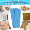 Gandeer 40 Pack Microfiber Mop Pads Machine Washable Cleaning Flat Mop Head Replacement Reusable Household Pads for Hardwood and Hard Surface Floor Cleaning and Scrubbing view 3