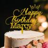 Sweet 40 Cheer to 40th Birthday Gold Cake Toppers Custom Birthday Cake Topper Birthday Decorations Gold Acrylic Happy Birthday Cake Topper Party Decorations Gift to Boys Girls Friend Cake Toppers view 1