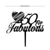 Sweet 40 Cheer to 40th Birthday Cake Toppers Custom Last Name Birthday Cake Supplies Decorations Black Acrylic Birthday Party Decorations Happy Birthday Topper Gift to Boys Girls Cake Toppers view 2