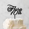 10th Cake Toppers Personalized Name & Age Birthday Cake Topper Black Acrylic Happy Birthday Cake Topper Party Decorations Happy Birthday Gift to Boys Girls Friend Cake Toppers view 3