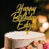 Sweet 20 Cheer to 20th Birthday Cake Topper Gold Acrylic Happy Birthday Party Decorations Cake Topper Custom Last Name Birthday Cake Supplies Decorations Gift to Children Adults Gold Cake Toppers view 1
