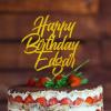 Sweet 20 Cheer to 20th Birthday Cake Topper Gold Acrylic Happy Birthday Party Decorations Cake Topper Custom Last Name Birthday Cake Supplies Decorations Gift to Children Adults Gold Cake Toppers view 3