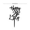 Sweet 30 Cheer to 30th Birthday Cake Topper Black Acrylic Birthday Party Decorations Happy Birthday Topper Custom Birthday Cake Topper Birthday Decorations Gift to Children Men Women Cake Toppers view 2