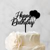 Sweet Birthday Cake Toppers Custom Birthday Cake Decor Party Topper Black Acrylic Birthday Party Decorations Happy Birthday Topper Happy Birthday Gift to Boys Girls Friend Cake Toppers view 3