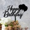 Sweet Birthday Cake Toppers Custom Birthday Cake Decor Party Topper Black Acrylic Birthday Party Decorations Happy Birthday Topper Happy Birthday Gift to Boys Girls Friend Cake Toppers view 4