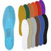 12 Pairs Shoe Insoles Women Thin Breathable Shoe Pads Inserts Ultra Soft Cushioning Walking Comfort Double Layer Latex Insoles with Holes Fit in Any Shoe Unisex, Men 7-11 Woman 2-8 (Simple Colors) view 1