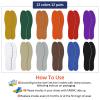 12 Pairs Shoe Insoles Women Thin Breathable Shoe Pads Inserts Ultra Soft Cushioning Walking Comfort Double Layer Latex Insoles with Holes Fit in Any Shoe Unisex, Men 7-11 Woman 2-8 (Simple Colors) view 3