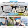 OCCI CHIARI Photochromic Bifocal Reading Glasses Mens,Transition Square UV Protection Sunglasses Readers 1.0 1.5 2.0 2.5 3.0 3.5 4.0(Black +100) view 3
