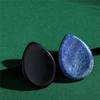 2PCS Thumb Worry Stone Lapis Lazuli Obsidian Healing Crystals Sets Hand Carved Stones Gemstone Pocket Natural Stone Meditation Reiki Water Drop Shaped Palm Stone for Anxiety Therapy view 2