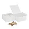 Xxcxpark 16 PCS White Gift Boxes 8x8x4 Inches, Decorative Party Favor Kraft Paper Gift Packaging Box with Lid for DIY Crafting, Cube, Cupcake, Kraft Present Boxes for Birthday, Wedding view 1