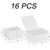 Xxcxpark 16 PCS White Gift Boxes 8x8x4 Inches, Decorative Party Favor Kraft Paper Gift Packaging Box with Lid for DIY Crafting, Cube, Cupcake, Kraft Present Boxes for Birthday, Wedding view 2