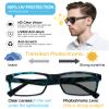 OCCI CHIARI Photochromic Bifocal Reading Glasses Mens,Transition Square UV Protection Sunglasses Readers 1.0 1.5 2.0 2.5 3.0 3.5 4.0(Blue +350) view 4