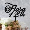 12th Cake Topper Black Acrylic Birthday Party Decorations Happy Birthday Topper Personalized Happy Birthday Cake Topper Happy Birthday Gift to Children Adults Men Women Cake Toppers view 4