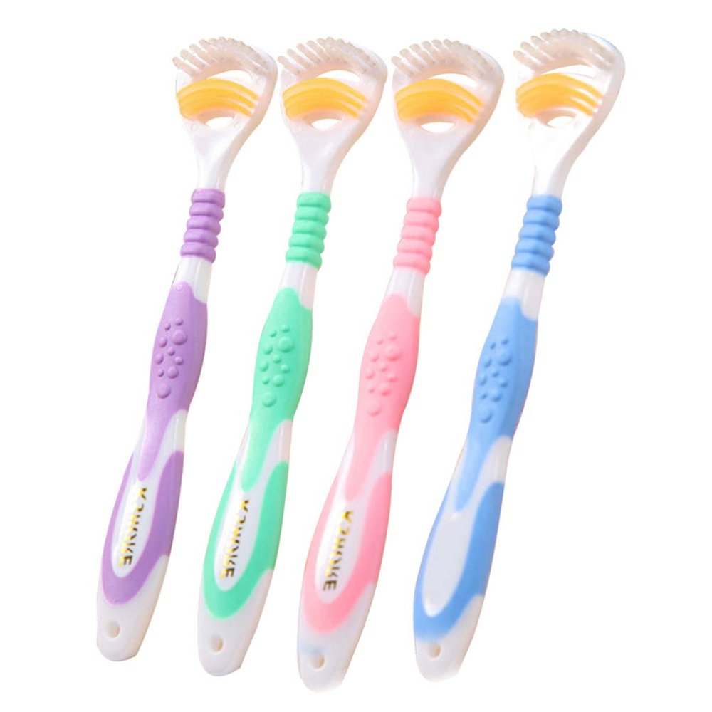 4pcs Kids Scraper Scaper Oral Coating Cleaning Scrubber Adults Random Color