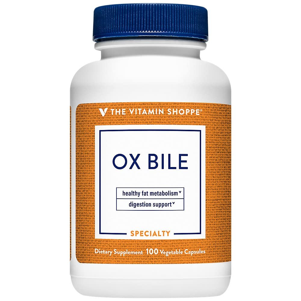 The Vitamin Shoppe Bile (Bovine) Supports Digestion Healthy Fat (100 Capsules)