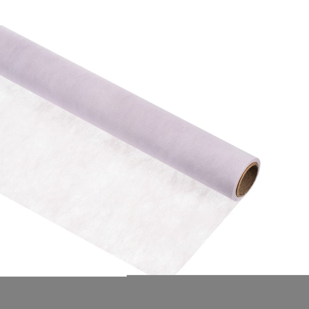 PATIKIL Flower Wrapping Paper, 30ft Floral Bouquet Waterproof Packaging Cotton for Wedding Party, Purple