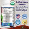 YUMMYVITE Organic Beet Root Powder Tablets - 1350mg with Black Pepper for Faster Absorption - Boosts Nitric Oxide for Energy and Stamina - 60 Tablets view 2