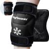 KingPavonini XXL Knee Ice Pack Wrap Around Entire Knee After Surgery, Large Reusable Gel Ice Pack for Injuries, Pain Relief, Swelling, Sports Injuries, 1 Pack (Black) view 1