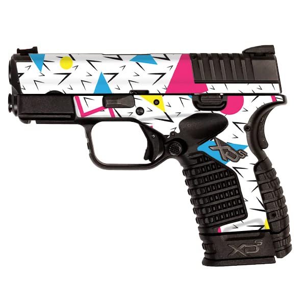 MightySkins Skin Compatible with Springfield XDS 3.3-90s Fun | Protective, Durable, and Unique Vinyl Decal wrap Cover | Easy to Apply, Remove, and Change Styles | Made in The USA