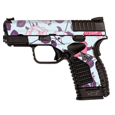 MightySkins Skin Compatible with Springfield XDS 3.3 - Vintage Floral | Protective, Durable, and Unique Vinyl Decal wrap Cover | Easy to Apply, Remove, and Change Styles | Made in The USA
