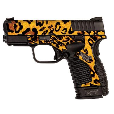 MightySkins Skin Compatible with Springfield XDS 3.3 - Cheetah Girl | Protective, Durable, and Unique Vinyl Decal wrap Cover | Easy to Apply, Remove, and Change Styles | Made in The USA