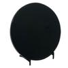 Black Obsidian Mirror with Stand, Natural Crystal Scrying Mirror Divination Witchcraft Tools, Gloss Polish,for Divination, Decoration, Energy Protection (4.7inch - 120mm) view 1