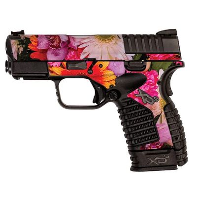 MightySkins Skin Compatible with Springfield XDS 3.3 - Watered Flowers | Protective, Durable, and Unique Vinyl Decal wrap Cover | Easy to Apply, Remove, and Change Styles | Made in The USA
