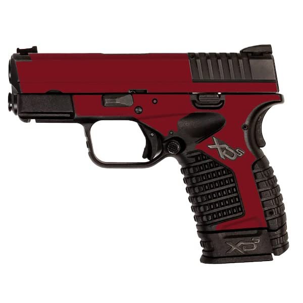MightySkins Skin Compatible with Springfield XDS 3.3 - Solid Burgundy | Protective, Durable, and Unique Vinyl Decal wrap Cover | Easy to Apply, Remove, and Change Styles | Made in The USA