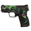 MightySkins Glossy Glitter Skin Compatible with Springfield XDS 3.3 - Green Hex | Protective, Durable High-Gloss Glitter Finish | Easy to Apply, Remove, and Change Styles | Made in The USA view 1