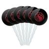 GRAPHICS & MORE House of The Dragon Targaryen Sigil Scales Cupcake Picks Toppers Decoration Set of 6 view 1