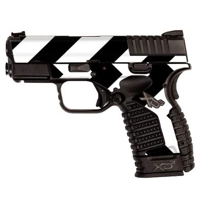 MightySkins Skin Compatible with Springfield XDS 3.3 - Black Chevron | Protective, Durable, and Unique Vinyl Decal wrap Cover | Easy to Apply, Remove, and Change Styles | Made in The USA