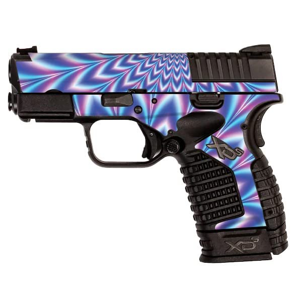 MightySkins Skin Compatible with Springfield XDS 3.3 - Jitter Illusion | Protective, Durable, and Unique Vinyl Decal wrap Cover | Easy to Apply, Remove, and Change Styles | Made in The USA
