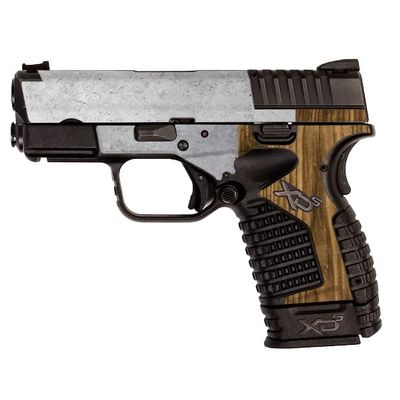MightySkins Skin Compatible with Springfield XDS 3.3 - Concrete Wood | Protective, Durable, and Unique Vinyl Decal wrap Cover | Easy to Apply, Remove, and Change Styles | Made in The USA