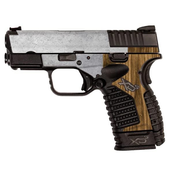 MightySkins Skin Compatible with Springfield XDS 3.3 - Concrete Wood | Protective, Durable, and Unique Vinyl Decal wrap Cover | Easy to Apply, Remove, and Change Styles | Made in The USA