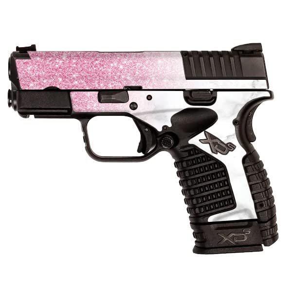 MightySkins Skin Compatible with Springfield XDS 3.3 - Marble Glitz | Protective, Durable, and Unique Vinyl Decal wrap Cover | Easy to Apply, Remove, and Change Styles | Made in The USA