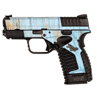 MightySkins Skin Compatible with Springfield XDS 3.3 - Distressed Wood | Protective, Durable, and Unique Vinyl Decal wrap Cover | Easy to Apply, Remove, and Change Styles | Made in The USA