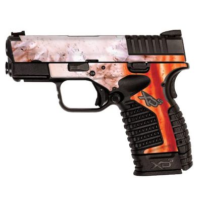 MightySkins Skin Compatible with Springfield XDS 3.3 - Orange Quartz | Protective, Durable, and Unique Vinyl Decal wrap Cover | Easy to Apply, Remove, and Change Styles | Made in The USA