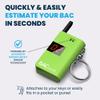 BACtrack Keychain Breathalyzer (Green) and 20 Breathalyzer Mouthpieces Bundle view 2