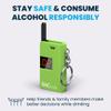 BACtrack Keychain Breathalyzer (Green) and 20 Breathalyzer Mouthpieces Bundle view 4
