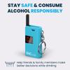 BACtrack Keychain Breathalyzer (Blue) and 20 Breathalyzer Mouthpieces Bundle view 4