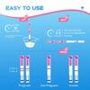 HEAL-CHECK 50 Count Pregnancy Tests with Cups, Bulk Pregnancy Test Strips for Detection at Home, Over 99% Accuracy, Individually Wrapped Fertility Tests, Extra-Wide 5mm HCG Tests, Pruebas De Embarazo view 3