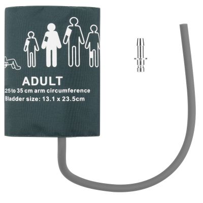 Cosmos Blood Pressure Monitor Replacement Cuff with Metal Air Hose Connector for Blood Pressure Monitor and Machine for 25-35 cm Upper Arm Circumference (Adult Size)