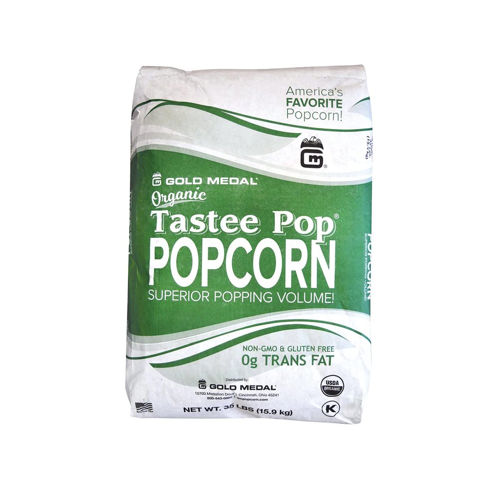 Organic Tastee Pop Premium Popcorn 35lb Bag