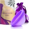 Ecoblossom Reusable Menstrual Disc - Menstrual Cup - Soft Period Disc for Women Designed with Flexible, Medical-Grade Silicone Period Cup (Small, Violet) view 1