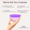 Ecoblossom Reusable Menstrual Disc - Menstrual Cup - Soft Period Disc for Women Designed with Flexible, Medical-Grade Silicone Period Cup (Small, Violet) view 3