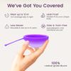 EcoBlossom Reusable Menstrual Disc with Removal String - The Most Reliable Medical Grade Silicone Period Discs - Comfortably use for 12 Hours (Small, Violet) view 2