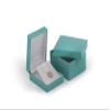 N N'icePackaging - 1 Qty Teal-Blue Leatherette Classic Small Pendant Jewelry Gift Box w/White Velvet Insert view 1