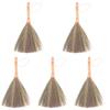 5pcs Handmade Broom for Sweeping Asian Style Straw Woven Dust Removing Broom view 1
